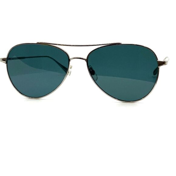 RARE! Garrett Leight Culver Silver Aviator Sunglasses main image 9
